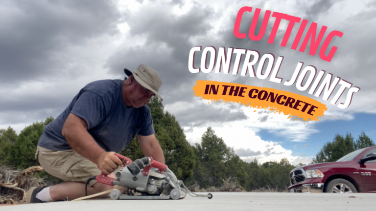 Cutting Concrete – Control joints for the container pads