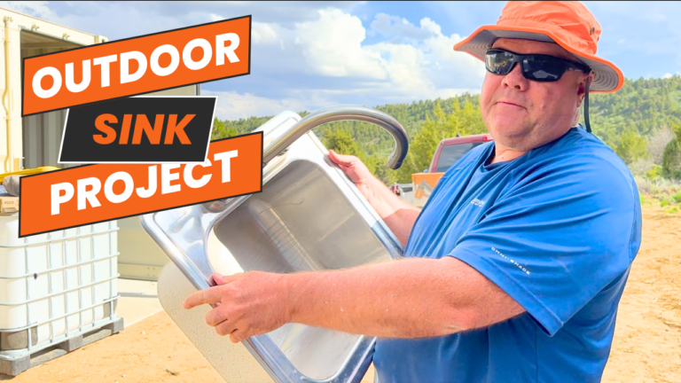 Off Grid Kitchen: Setting up an Outdoor Sink